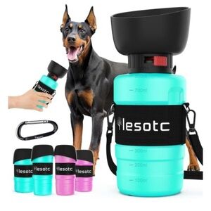 Lesotc portable water bottle for dogs